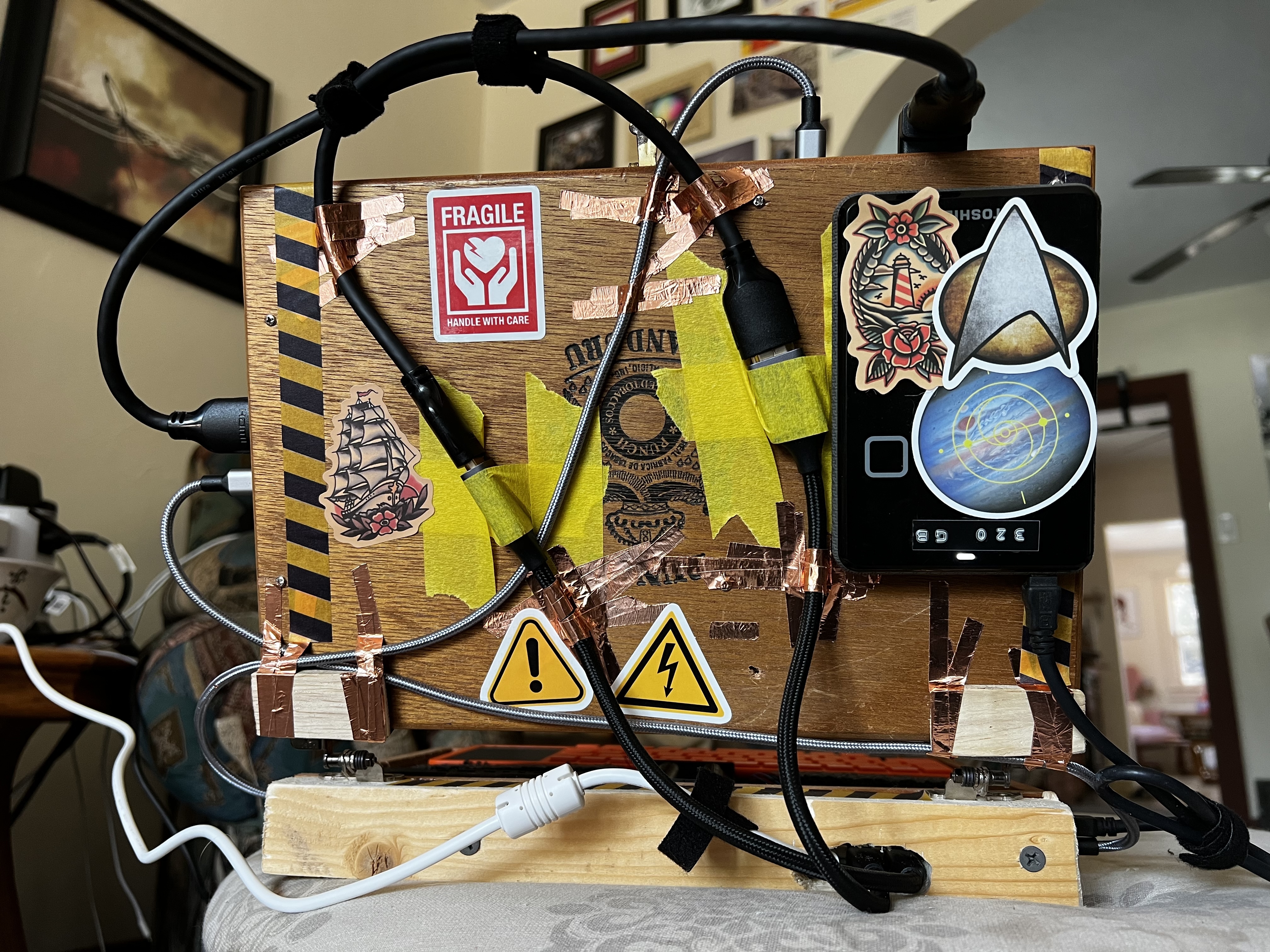 cyGar-01 — power system detail, UPS hat and secondary battery